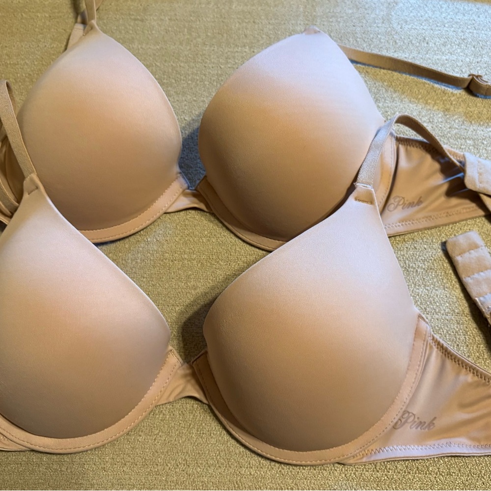 PINK Victoria's Secret Light Beige set of 2 Bras